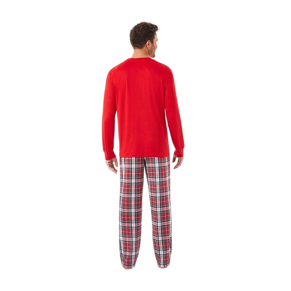 NWT Member's Mark Family Sleep Men's 2-Piece Pajama Set- Let It Snow - Picture 2 of 10